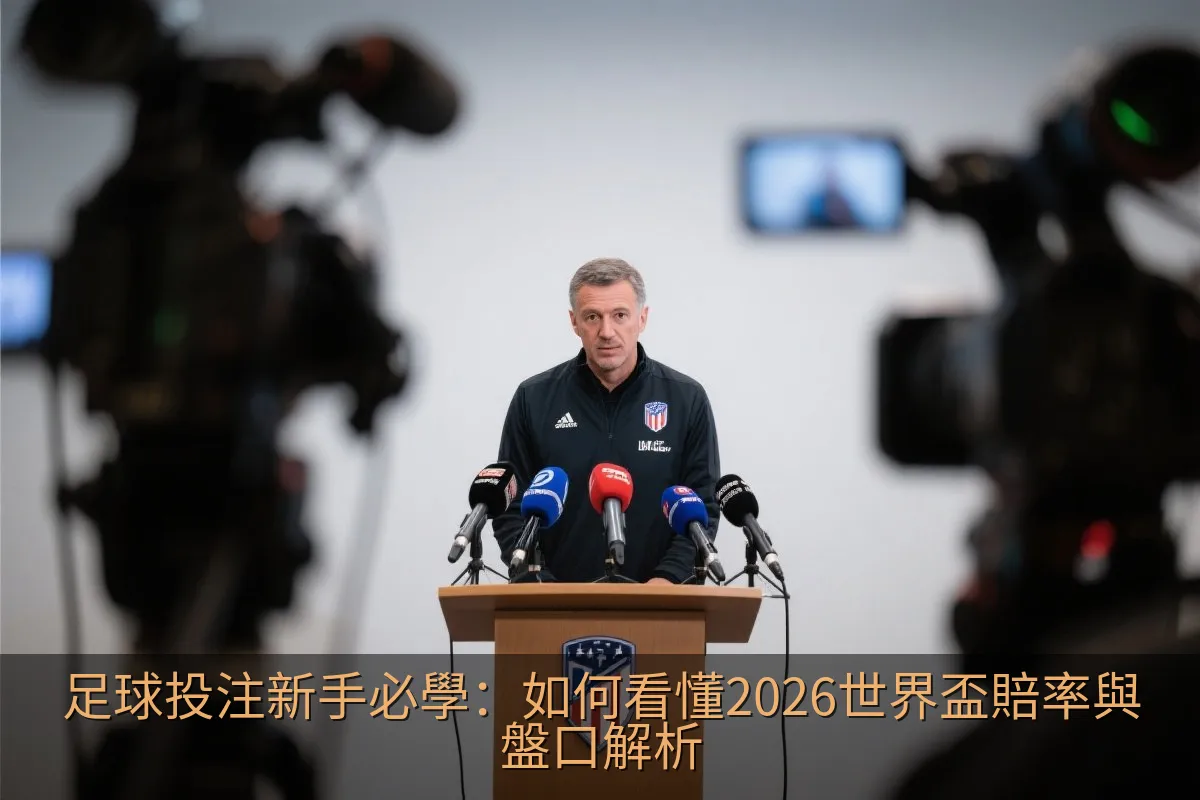 足球投注新手必學：如何看懂2026世界盃賠率與盤口解析
